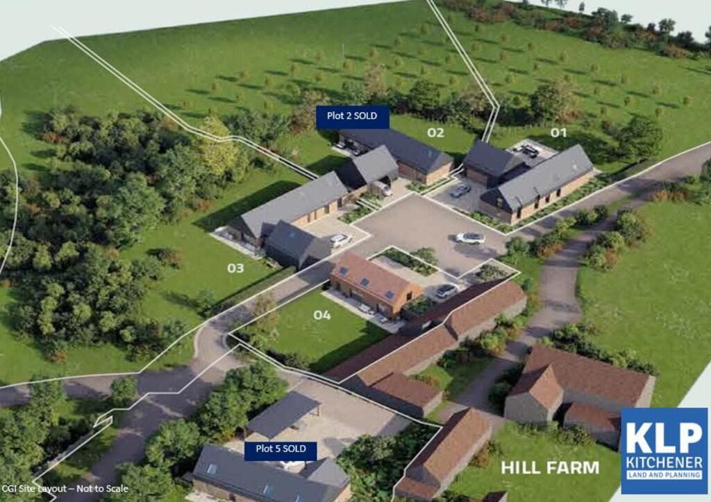 North Curry, Knapp, Hill Farm, TA3 6BE - 3 Individual Building Plots - Prices From £160,000    - Image 2